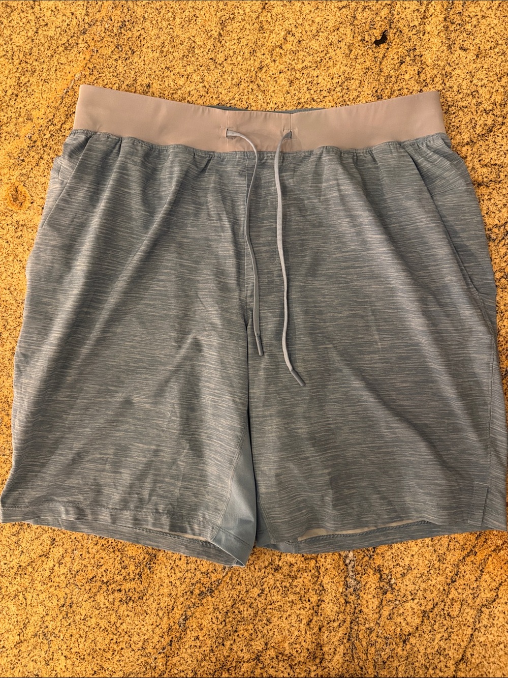 lululemon athletica Men's Light Blue Athletic Shorts